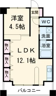 名星ビル【302号室】の間取り