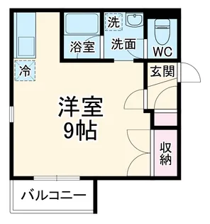 レジデンスカサブランカ【102号室】の間取り