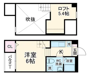 アヴニール・モンテ【203号室】の間取り