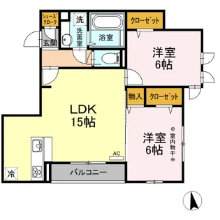CASA FLORESTA【3階】の間取り