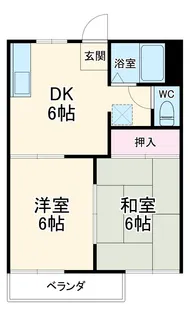 Sunny Corut MIYUKI B【202号室】の間取り