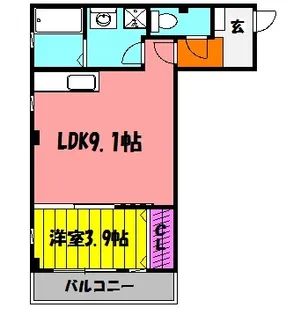 シルフィード【201号室】の間取り