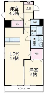 エスポアール井口【4階】の間取り