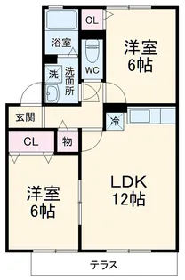 リマーニ蟹田【2階】の間取り