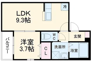 ベーネ呼続【3階】の間取り