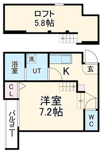 シティハウス本陣【1階】の間取り