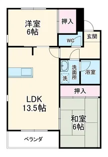 ミッシェル香久山【2階】の間取り