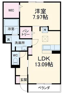 サニープレイス十一屋 D棟【1階】の間取り
