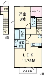 コモンセージ【2階】の間取り