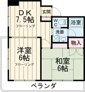 クレストヒルズ綾瀬【4階】の間取り