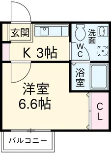アメニティハイツNAGOYA【203号室】の間取り
