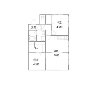 寺山パークハイツ【1階】の間取り