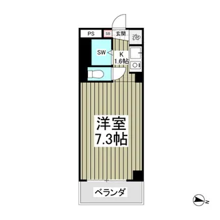 ワークス志津【4階】の間取り