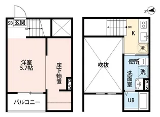 ウィーン・ベルⅡ【2階】の間取り