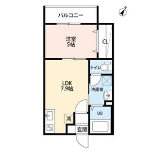 ウエストンヴィラ塩池【201号室】の間取り