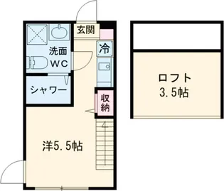 ソレイユ北綾瀬【1階】の間取り