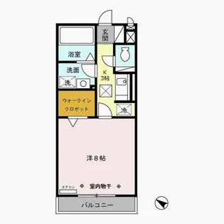 ドルフクレセント六番館【1階】の間取り