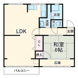 大森西住宅11号棟【405号室】の間取り