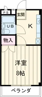 シャンポール三栄前山Ⅰ【1階】の間取り