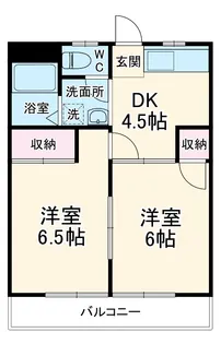 メゾンタカダヤ【2階】の間取り