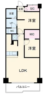 里水マンションA【705号室】の間取り