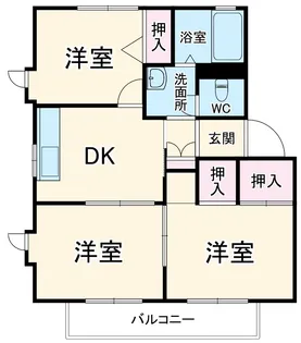 ハーモニー志津I【102号室】の間取り