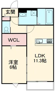 GRAN PARK 青山台【205号室】の間取り