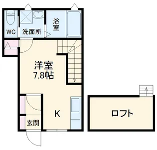 CaT WALK【103号室】の間取り