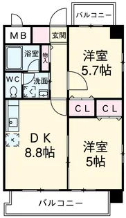 CAMINOREAL【4階】の間取り