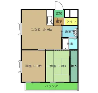 クレールモリ【3階】の間取り