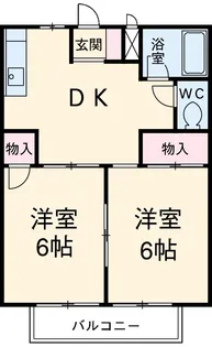 ハイツまきの B【2階】の間取り