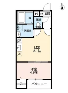 T.A明前町A棟【2階】の間取り