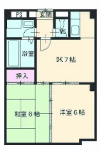 CH当知【201号室】の間取り