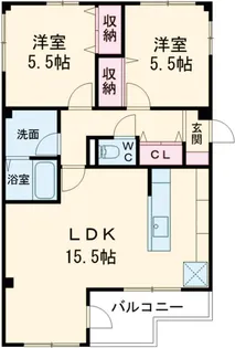 アベニュー柴又【2階】の間取り