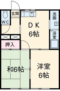 ベルコリーヌB【1階】の間取り