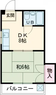 西川ハイツ【1階】の間取り
