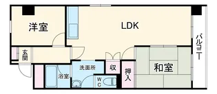 ビラ新瑞【202号室】の間取り