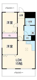グランプリシード【505号室】の間取り