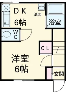 まつうら苑マンション【9号室】の間取り