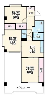 グランドハイツ八勝【4階】の間取り
