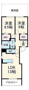 アバンサール【1階】の間取り