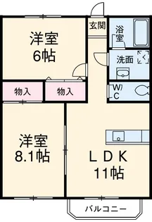メゾンクレールⅡ【3階】の間取り