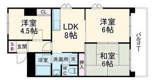 ひかりマンション【603号室】の間取り