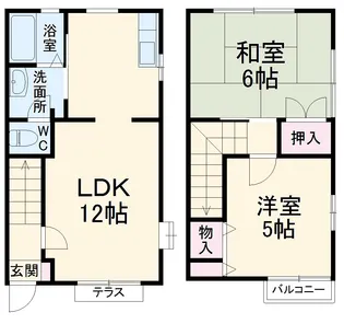 アネックス C【1階】の間取り