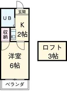 プレジオ本笠寺【107号室】の間取り