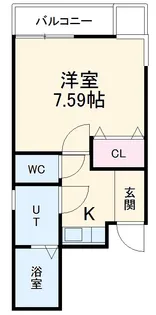 A−legato大喜【301号室】の間取り