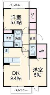 メゾンドソメイユ【3階】の間取り