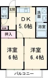 リバーサイド浜岡 A【102号室】の間取り