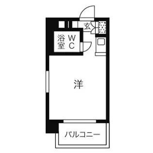プレスイン篠原橋【6A号室】の間取り