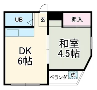 マンション扇菊【5階】の間取り